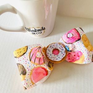 5/$25 Donut Hair Bow Clip